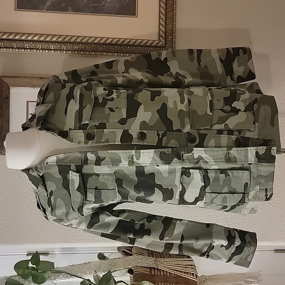 Nili Lotan Green Camouflage Jacket - Picture 5 of 16